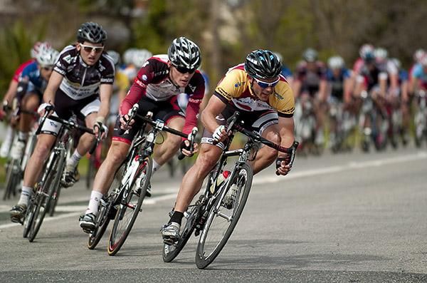 Mark Jamieson (Swan Hill Heart of the Murray) can be found at the front of the peloton more often as the tour moves on.