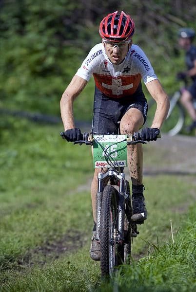 Sauser looked strong all day to eventually win.
