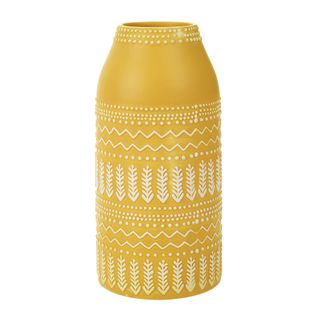 Hinterland Yellow Tall Ceramic Vase, £12