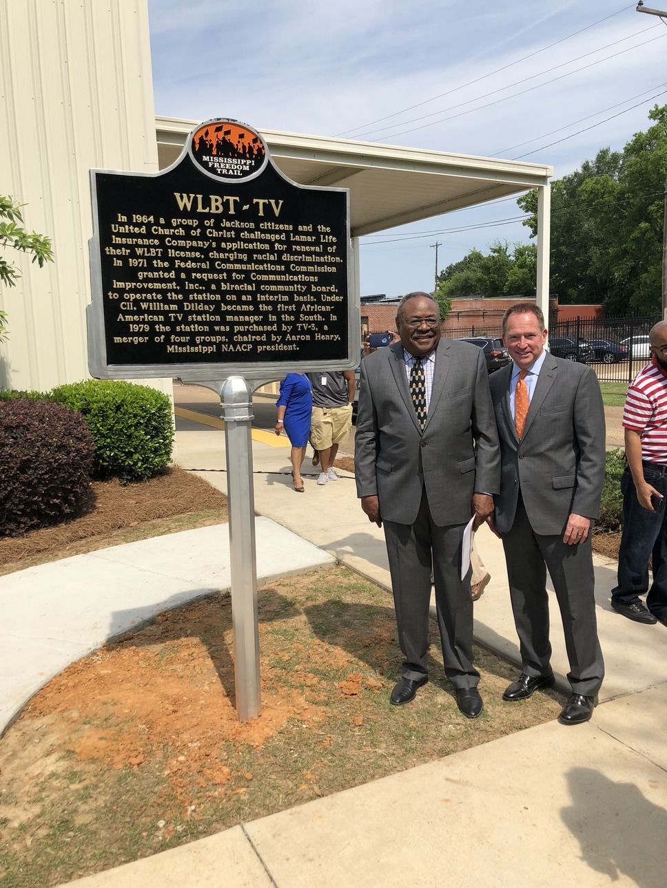 William Dilday, former WLBT GM, and Ted Fortenberry, current WLBT GM