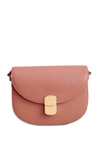 Sezane Claude Bag Smooth Rosewood