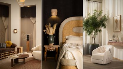 Three neutral rooms from Jouffre&#039;s showroom