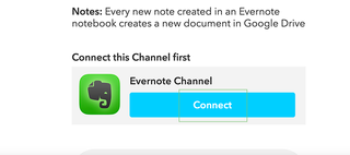 connect evernote