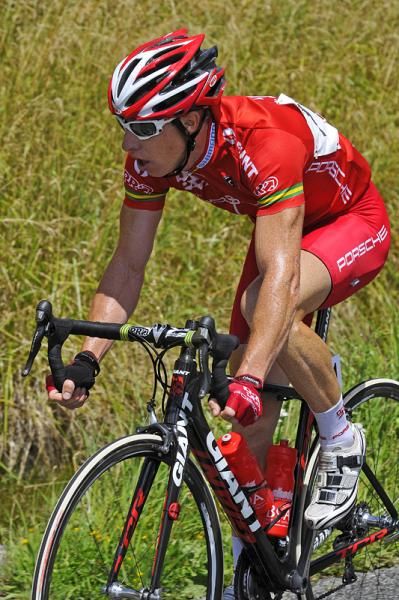 Peter McDonald (Drapac Porsche) slipped off the front