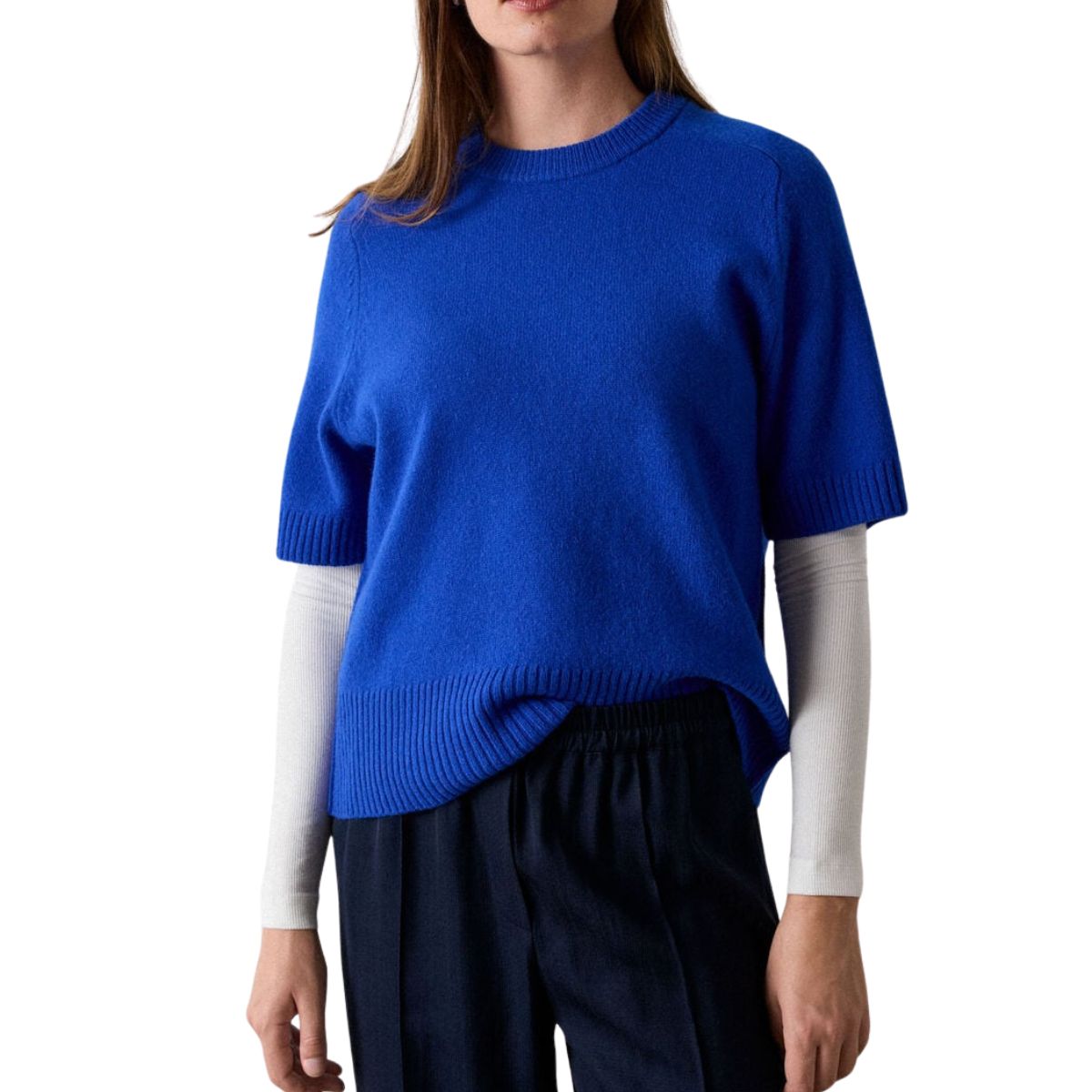 whistles cobalt knit t shirt