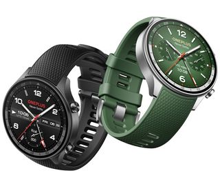 The OnePlus Watch 2R in Forest Green and Gunmetal Gray.