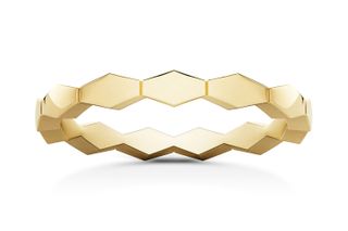 geometric pattern ring, gold jewellery