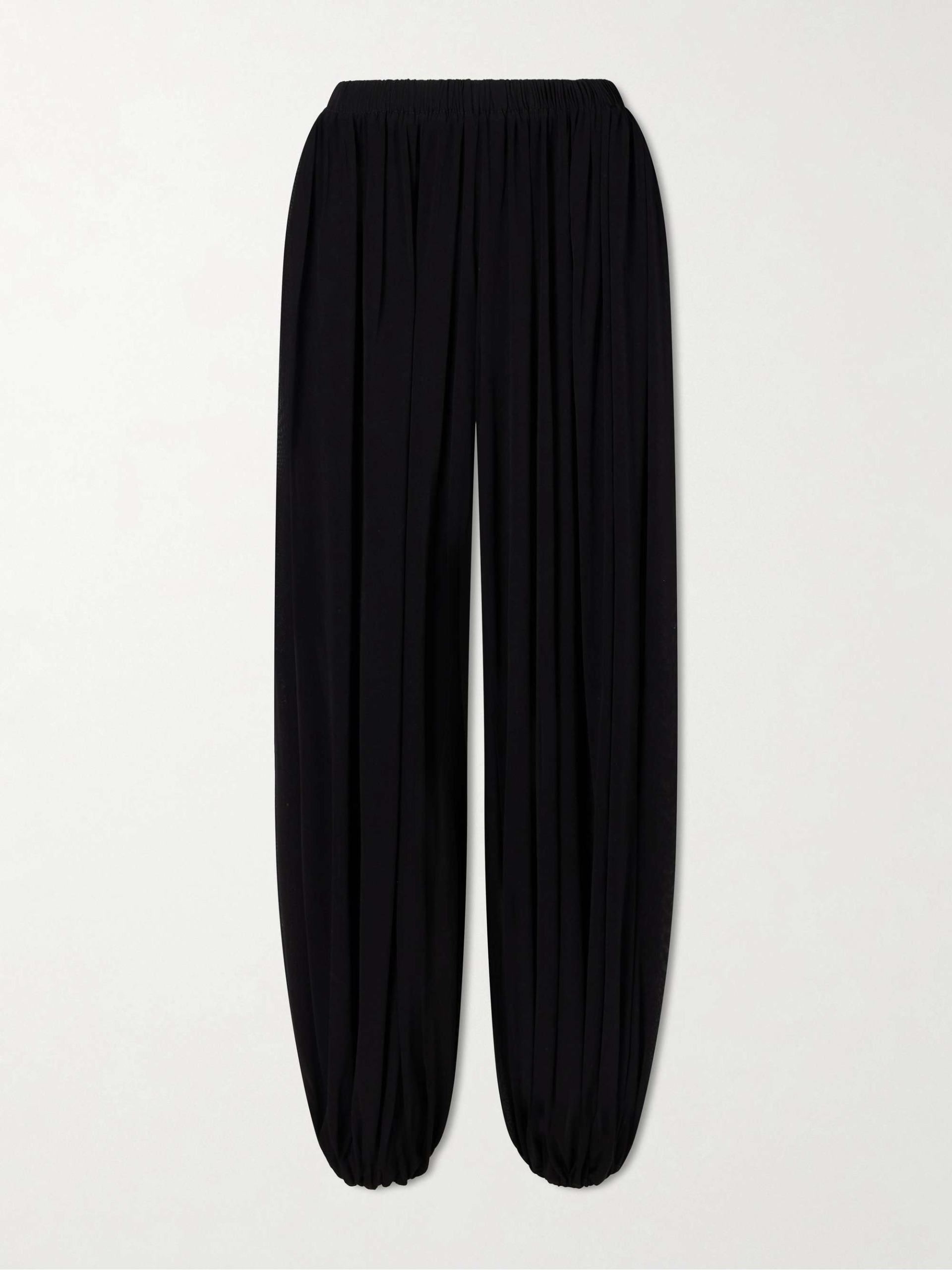 Lolana Satin-Jersey Balloon Pants