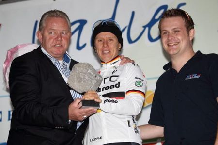 The cobbles prize went to Ina Yoko Teutenberg (HTC-HighRoad)