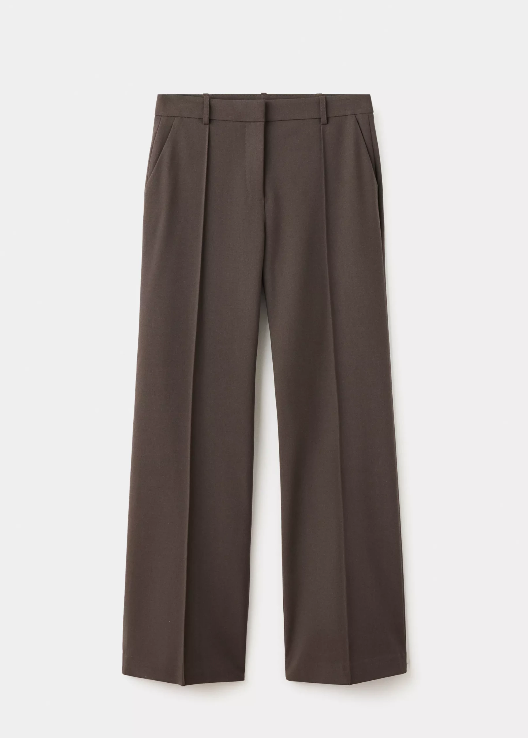 Flared Trousers With Seams - Women | Mango Usa