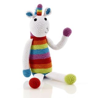 Pebble crocheted unicorn