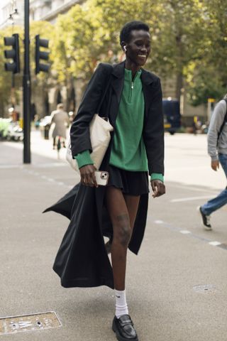 Streetstyle der London Fashion Week.