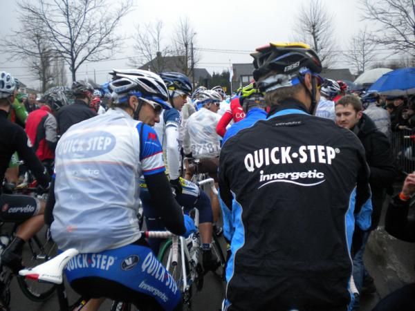 Boonen quit the race early today