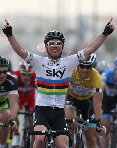 World champion Mark Cavendish (Team Sky) wins stage 3