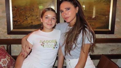 Victoria and Harper Beckham