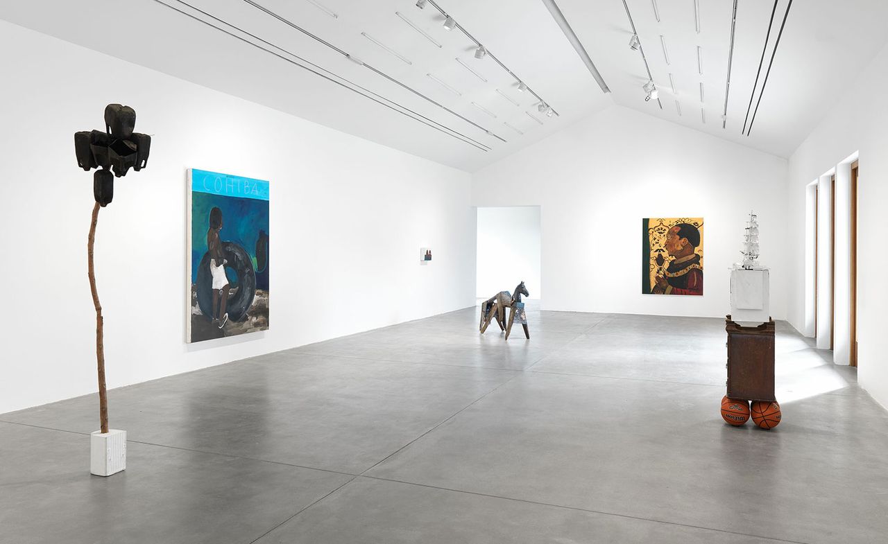 Installation view of Henry Taylor exhibition at Hauser &amp; Wirth Somerset