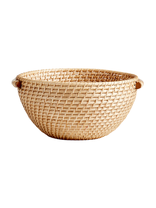 Artesia Natural Rattan Bowl With Handles