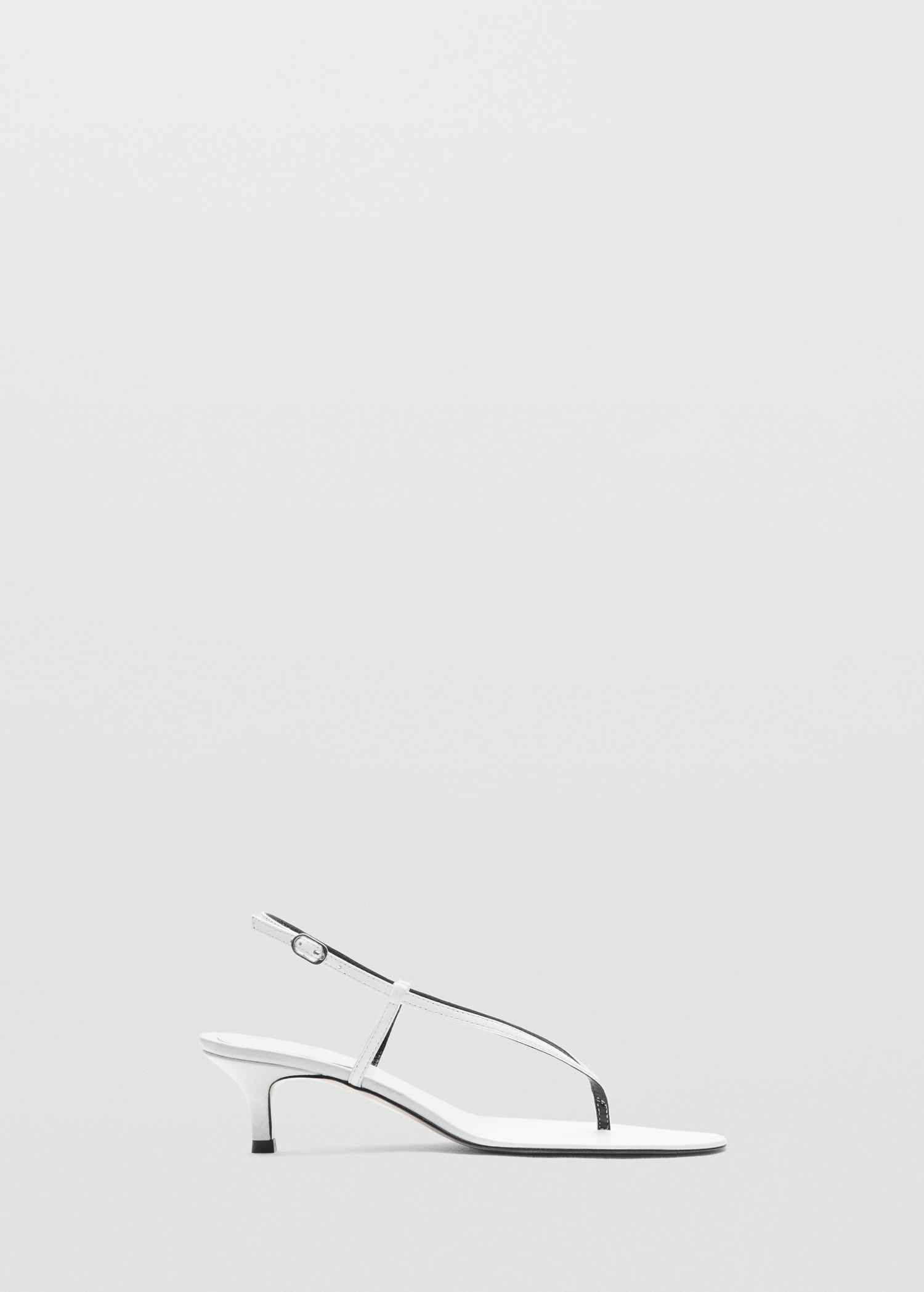 Heeled Leather Sandals With Straps - Women | Mango United Kingdom