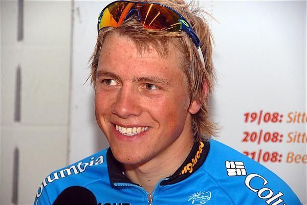 Edvald Boasson Hagen (Team Columbia) was happy to get revenge for getting dropped the previous day.