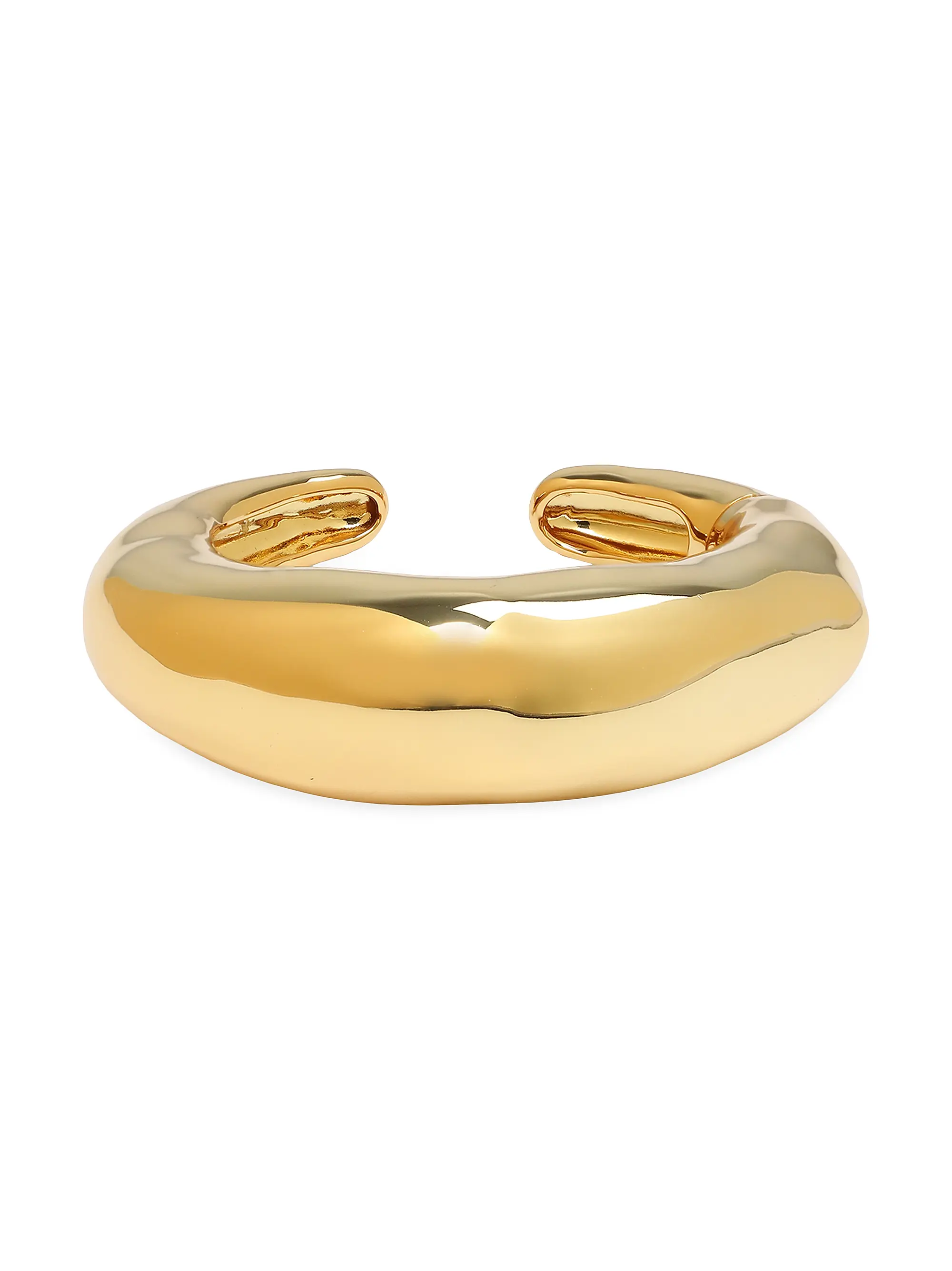 Essentials Molten 14k-Gold-Plated Large Cuff