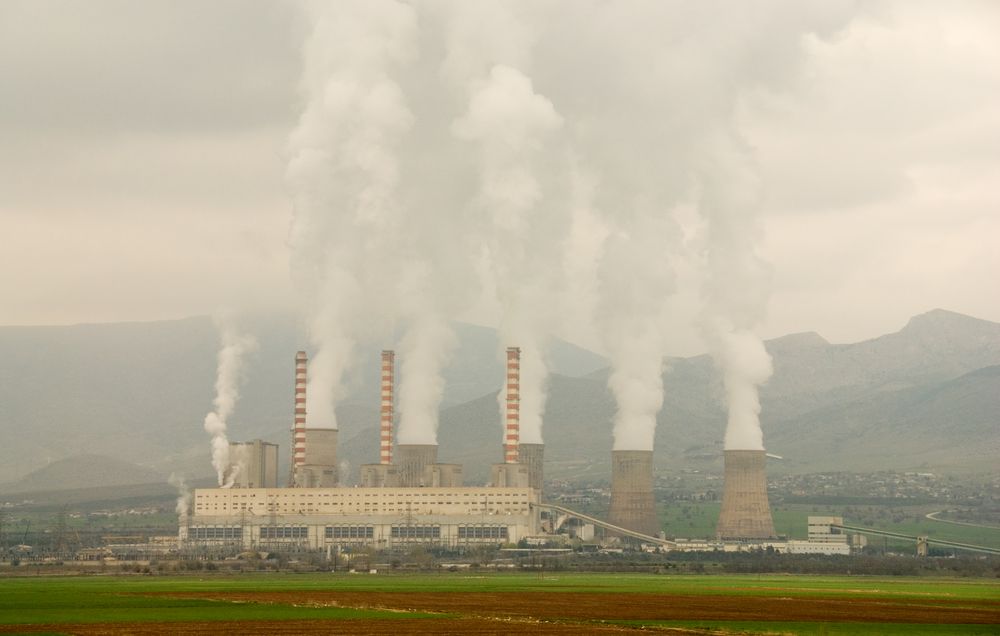 Electric power plant, greenhouse gases