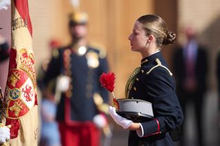 Princess Leonor in her cadet uniform
