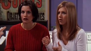 Monica Gellar and Rachel Green on Friends.
