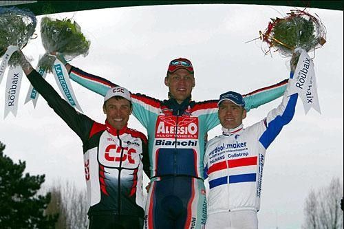 Last year's Paris-Roubaix podium
