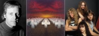 Don Brautigam and his Master Of Puppets artwork. Right: Metallica