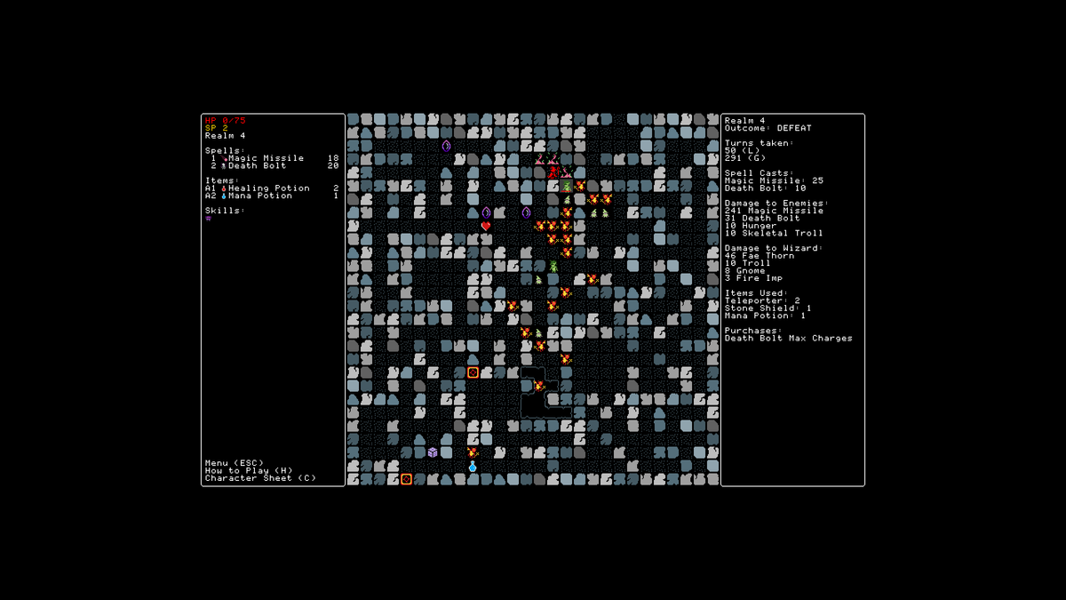 Rift Wizard, a pixel art roguelike with surprising depth