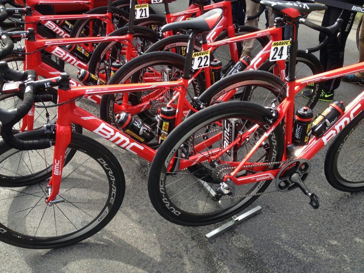BMC's Roubaix bikes all lined up