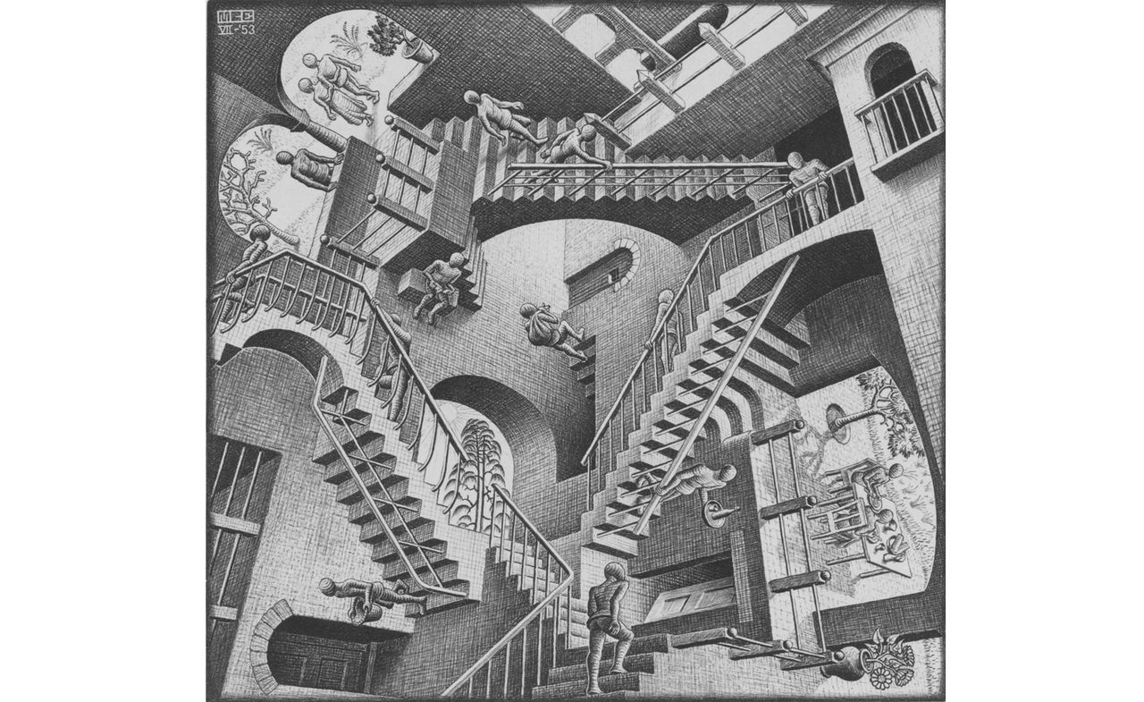 Relatively 1953 by MC Escher