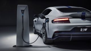 Aston Martin Rapide E charging