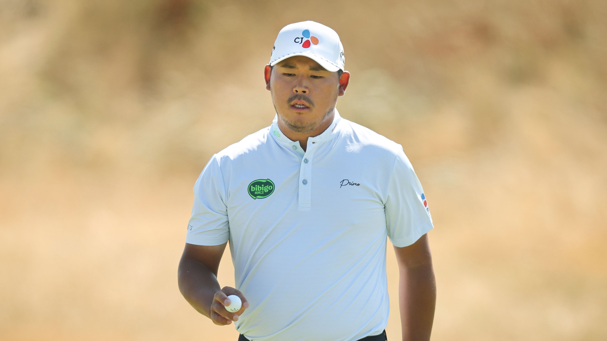 Si Woo Kim during round four of The Open in 2026