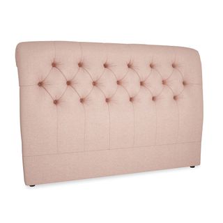 Loaf buttoned-back headboard in pink