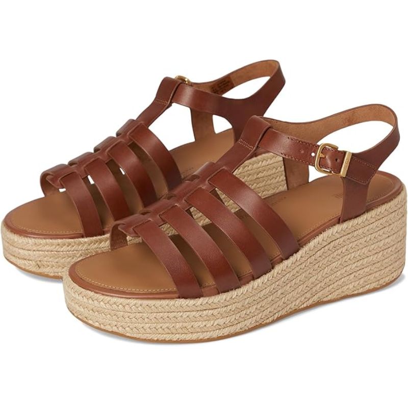 FitFlop platform wedge sandals cut out