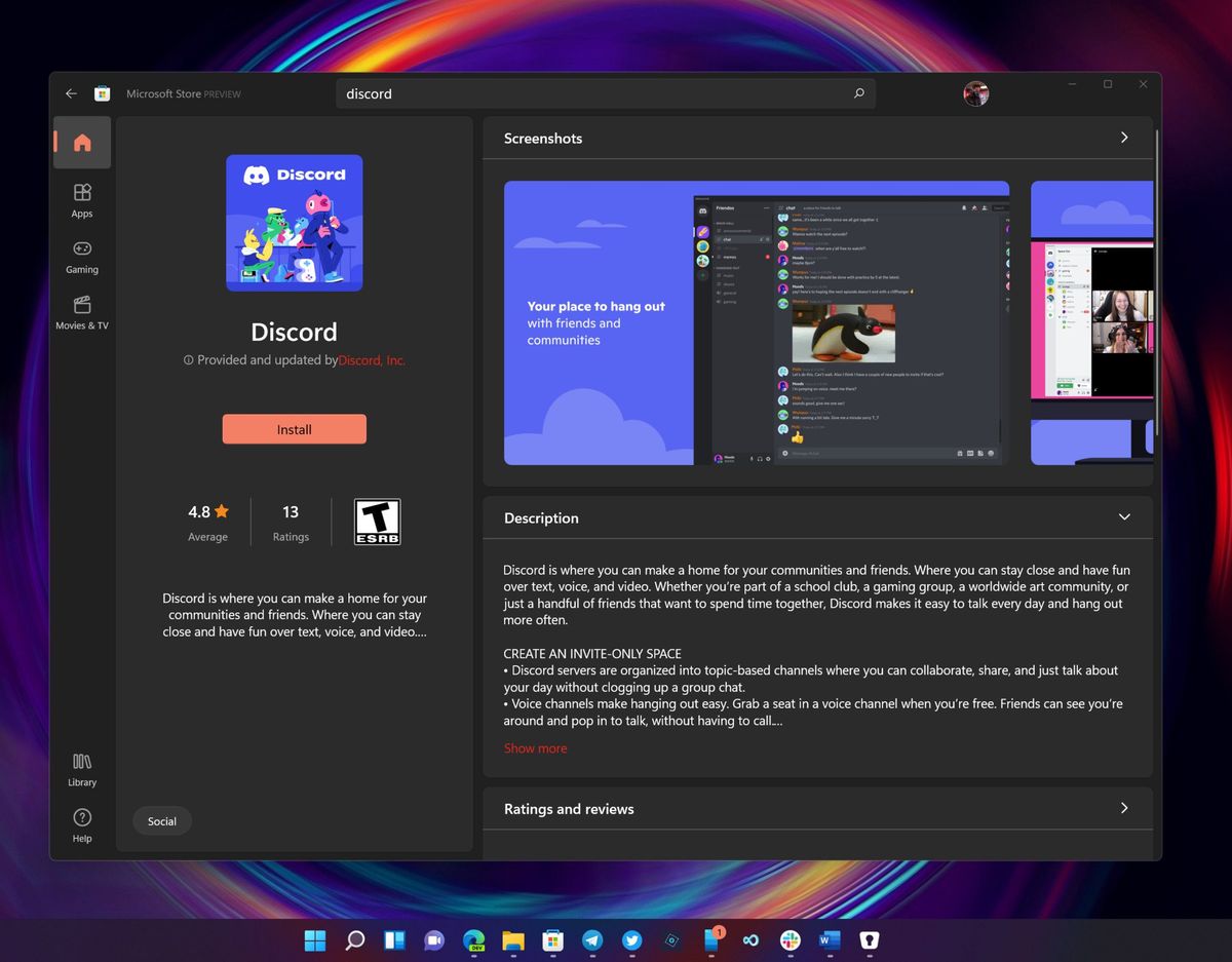 Discord Microsoft Store