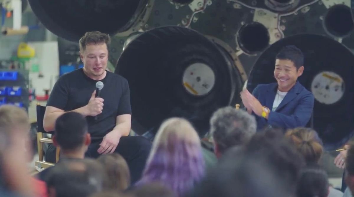 Will Elon Musk Fly on SpaceX's 2023 Moon Mission? Space