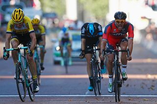 Jean-Pierre Drucker (BMC) wins breakaway sprint for victory at RideLondon Classic