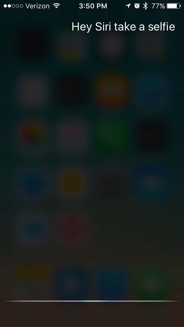 Ask Siri to take a Selfie