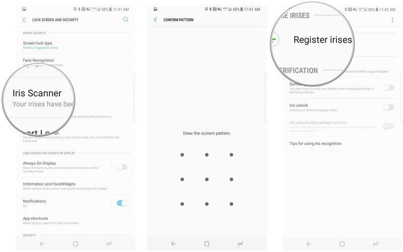 How to enable iris scanning and face unlock on the Galaxy S8 Android