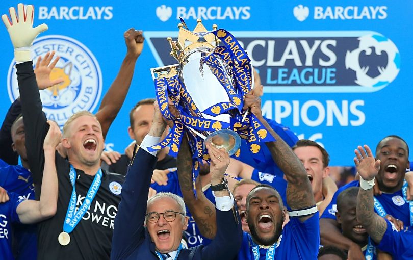 Leicester City title celebrations