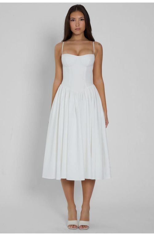 Ballerina Bustier Midi Dress