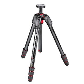 Manfrotto 190 go! tripod on a white background