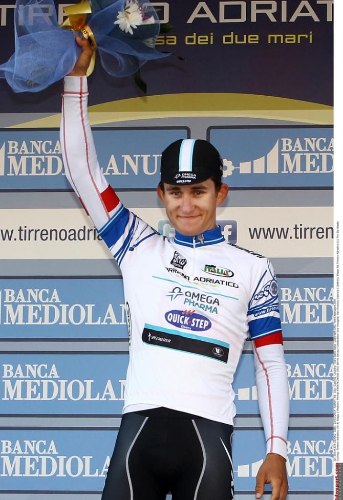 Michal Kwiatkowski (Omega Pharma-Quick Step) in the maglia bianco