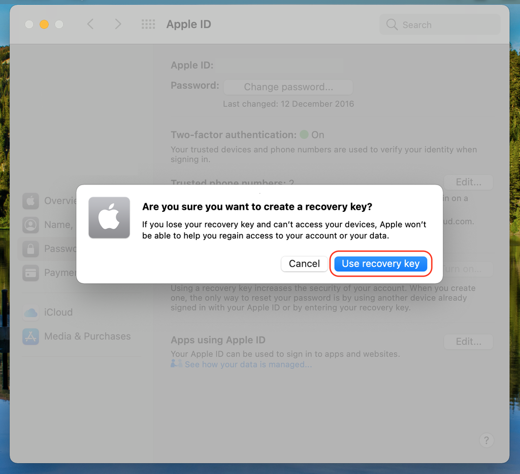 How to set up an Apple ID recovery key Tom's Guide