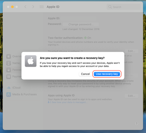 How to set up an Apple ID recovery key | Tom's Guide