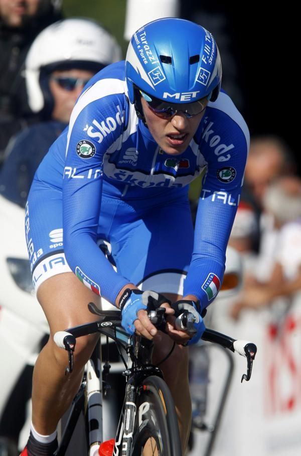 Noemi Cantele (Italy) settles in for her time trial.