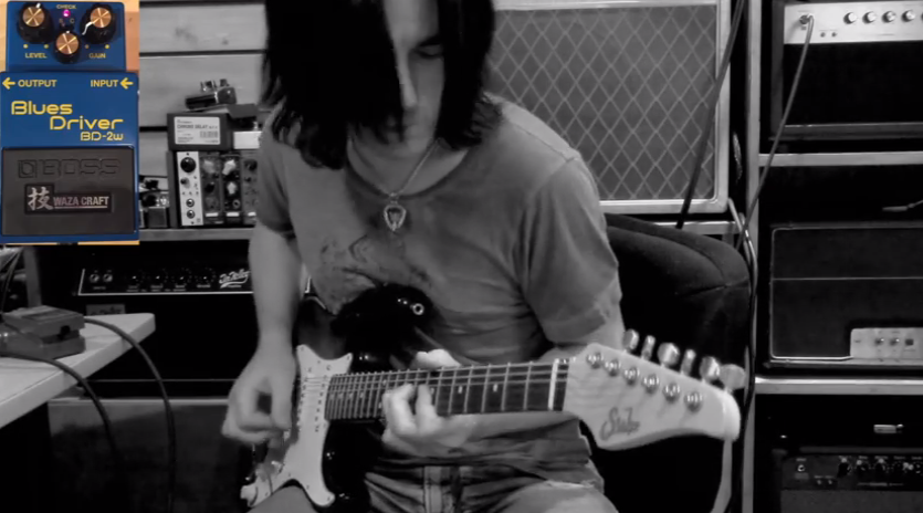 Guitarist Pete Thorn Demos Boss Blues Driver BD2W Waza Craft Pedal