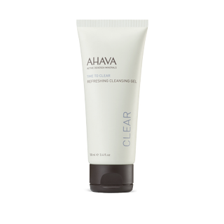 Ahava Refreshing Cleansing Gel on a gray background